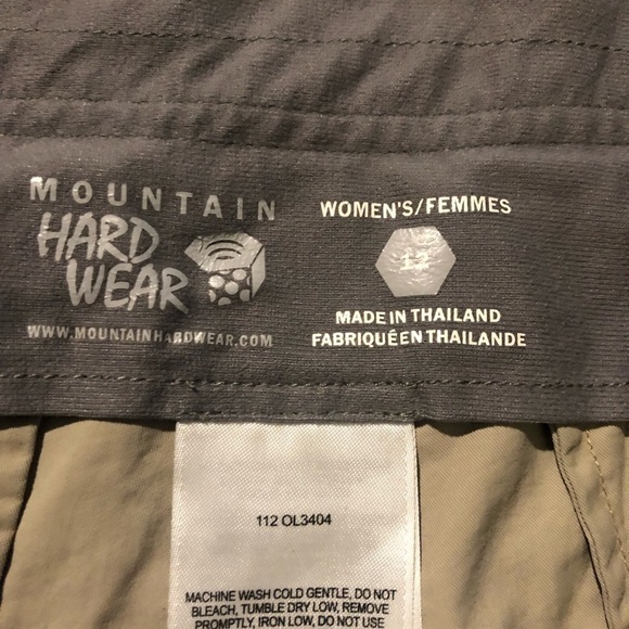 MOUNTAIN hardwear hiking shorts sz 12 - Picture 3 of 5